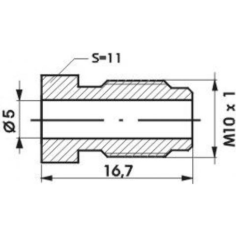 Brake line fitting WP 5100105A - Image 2