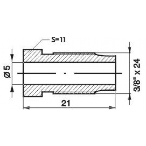 Brake line fitting WP 5100109 - Image 2