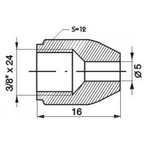 Brake line fitting WP 5100111 - Image 2