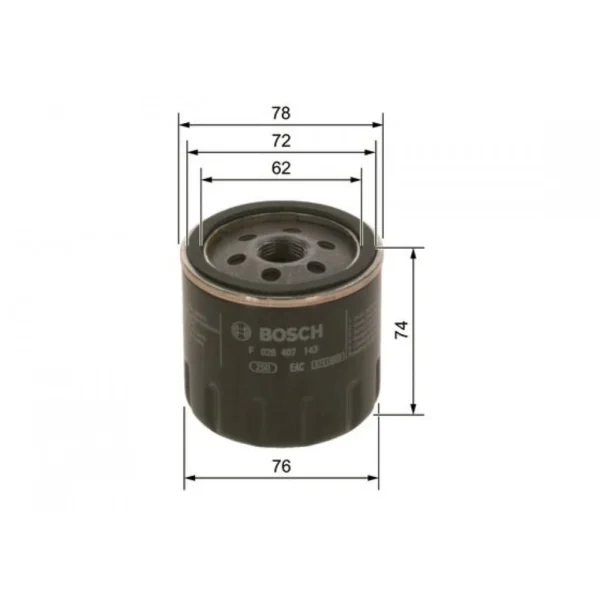 Oil Filter BOSCH F 026 407 143 - Image 3