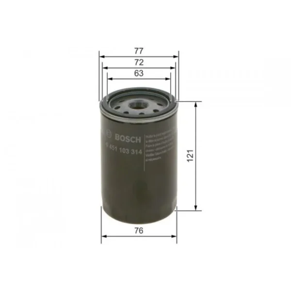 Oil Filter BOSCH 0 451 103 314 - Image 4