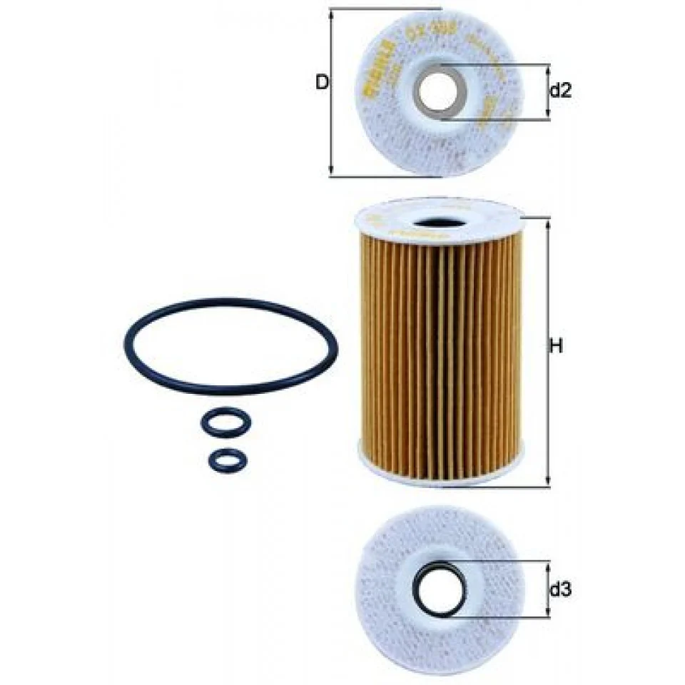 Oil Filter MAHLE ORIGINAL OX 388D